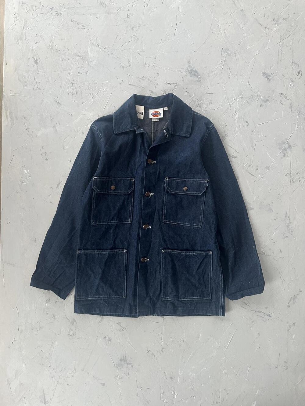 Vintage 90's Dickies Denim Long Jacket